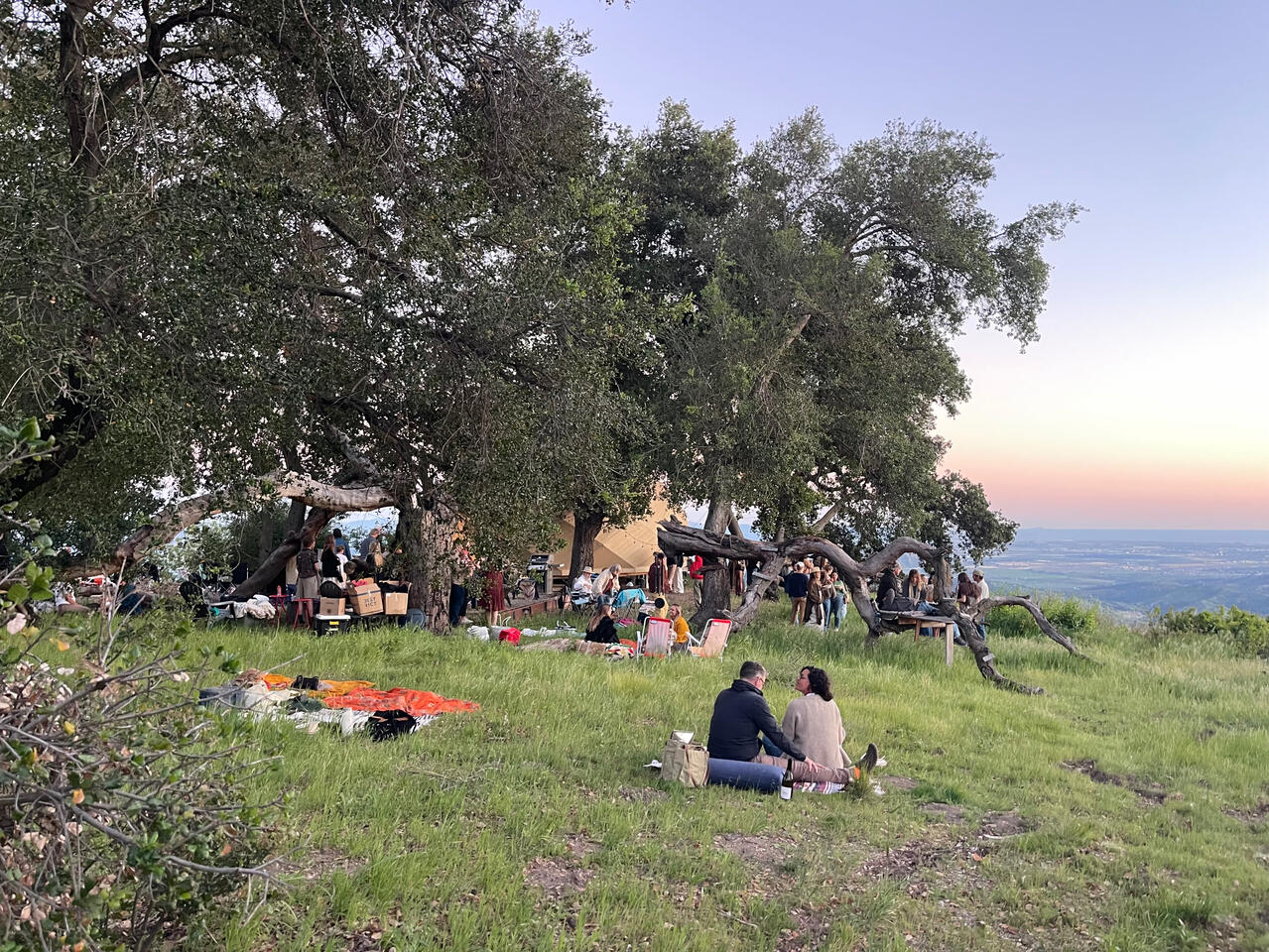 1.5 lamb stew and a concert looking out to the Channel Islands.